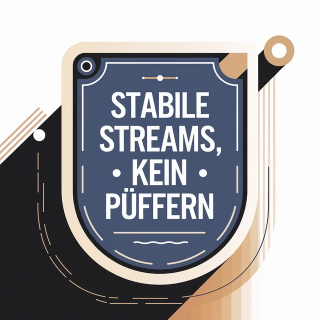 Schutzschild-Icon mit stabilen Stream-Wellen, minimale Vektorillustration fĂŒr IPTV kaufen bei Zen VIVO Deutschland